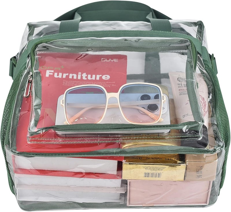 Busiuw Clear Bag for Stadium Events 12x12x6, Clear Bag Clear Tote Bag with Reinforced Straps for Sporting Events Travel - Image 4